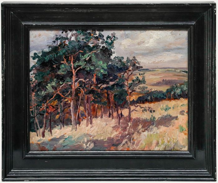 Yvonne Vonnot-Viollet - Early 20th Century Oil, Windswept Landscape