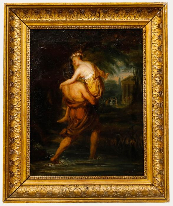 Lambert Joseph Mathieu (1804-1861) - 19th Century Oil, Bacchus and Ariadne