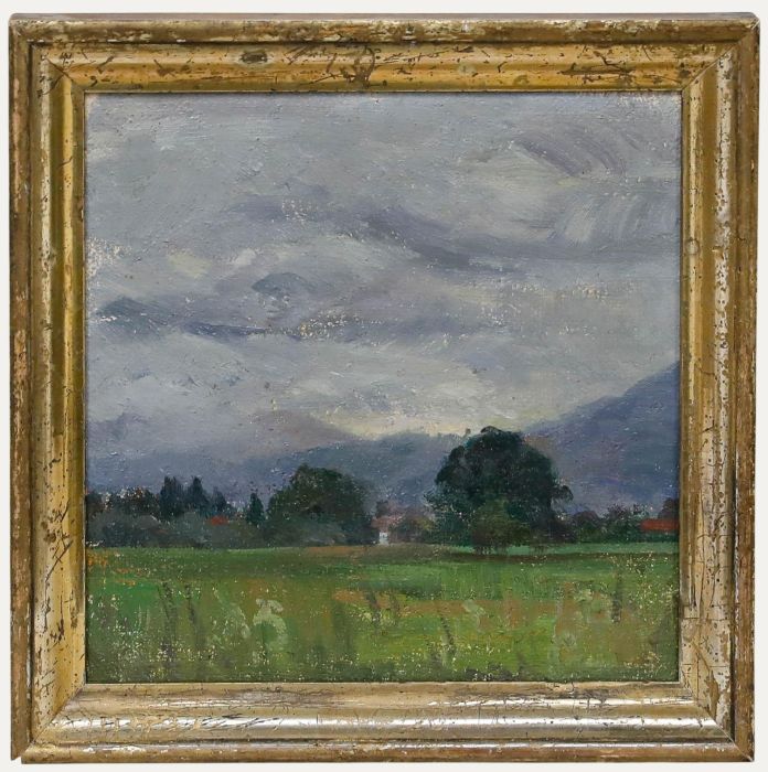 Late 19th Century Oil - Over the Misty Mountains