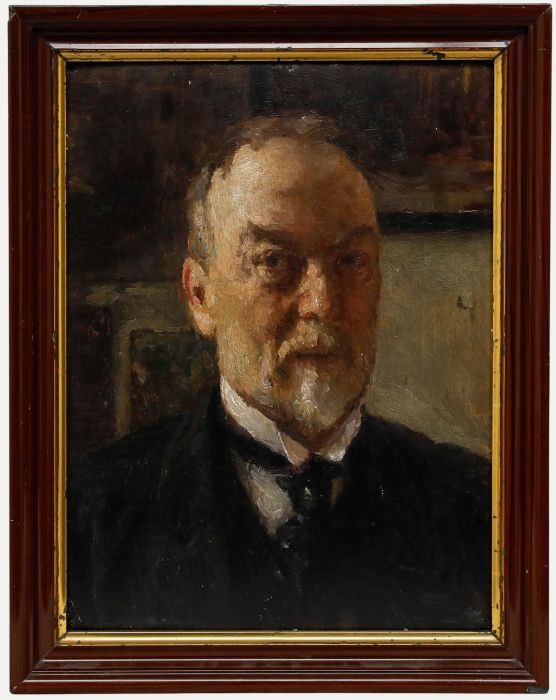 Gabriel von Hackl (1843-1926) - Framed Early 20th Century Oil, Self Portrait
