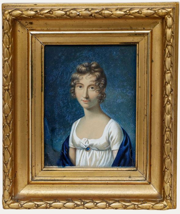 The Franquet Portraits - 19th Century Gouache, Sophie Caroline Franquet