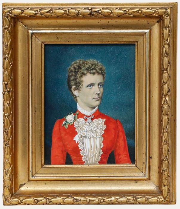 The Franquet Portraits - 19th Century Gouache, Portrait of a Franquet Lady