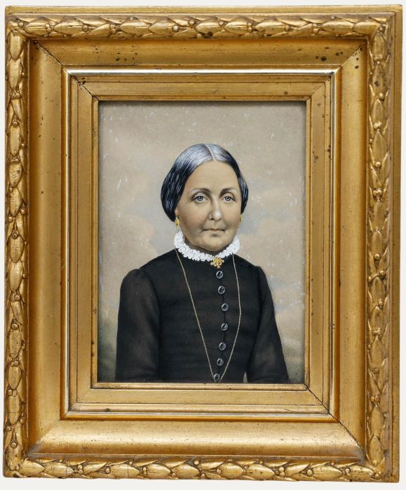The Franquet Portraits - 19th Century Gouache, Anna Sophia Von Franquet