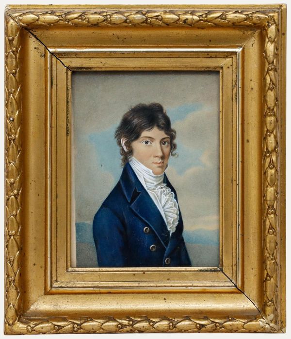 The Franquet Portraits - 19th Century Gouache, Carl Friedrich Franquet