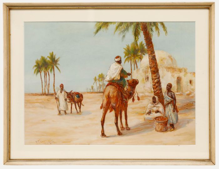 Arthur Keith - Early 20th Century Gouache, Desert Scene
