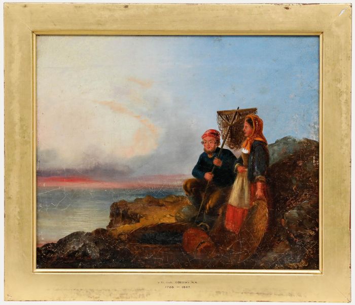 Manner of William Collins (1788-1847) - Mid 19th Century Oil, Fisher Folk