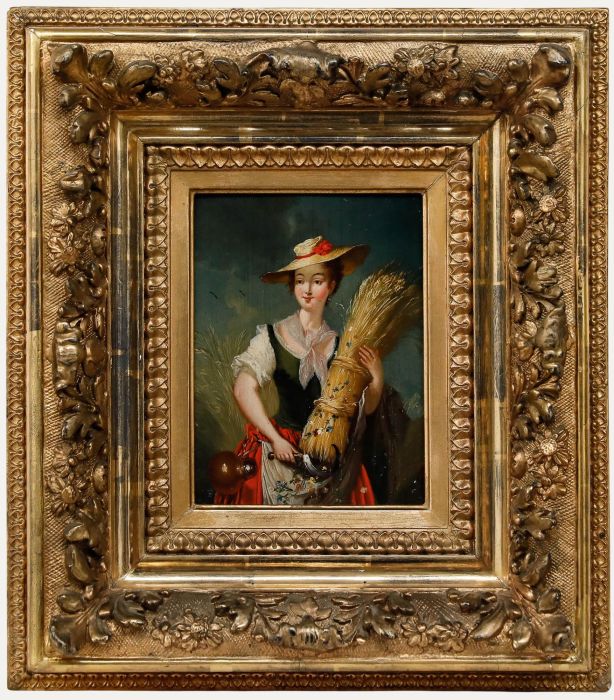 German School Fine 18th Century Oil - Summer Harvest