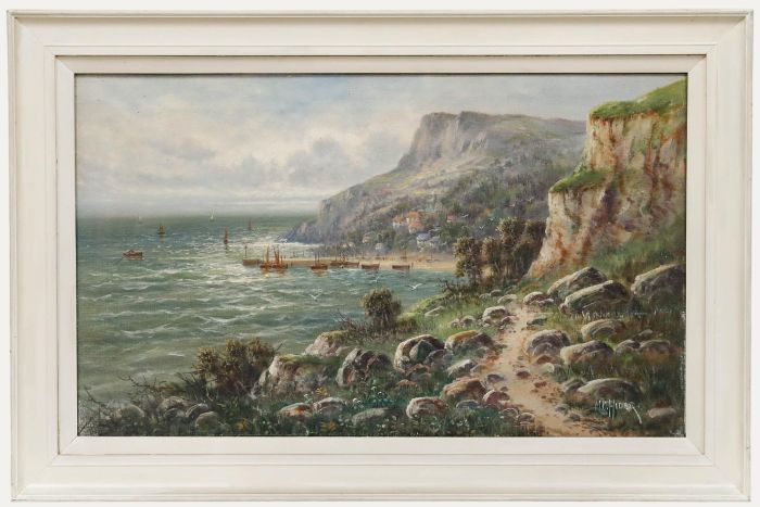Mabel Cansick Hider (1888-1958) - Early 20th Century Oil, Babbacombe Beach
