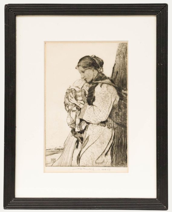 William Lee-Hankey (1869-1952) - Early 20th Century Etching, Mother and Child
