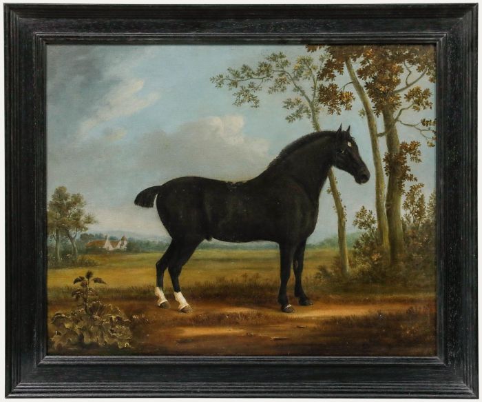 Benjamin Zobel (1762-1831) - Fine 18th Century Oil, A Thoroughbred Dark Bay