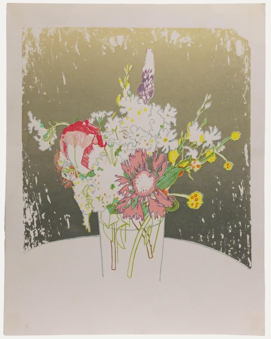 Eleanor Scarfe (1911-1992) - 20th Century Silkscreen, Bouquet of Flowers