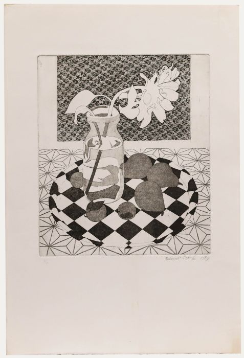 Eleanor Scarfe (1911-1992) - 20th Century Etching, Sunflower & Fruit II