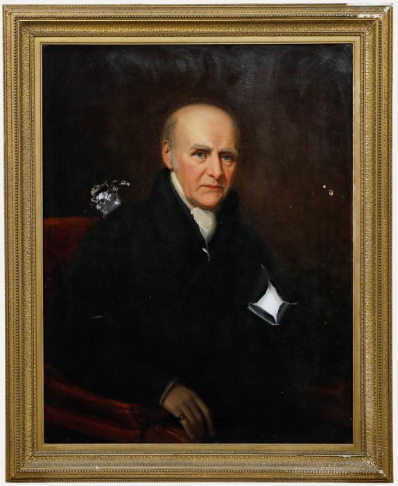 For Restoration 19th Century Oil - Portrait of Thomas Henry Sherwood