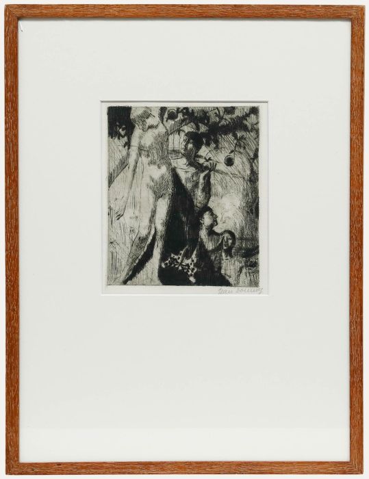 Jean Donnay (1897-1992) - Framed 20th Century Etching, Adam and Eve