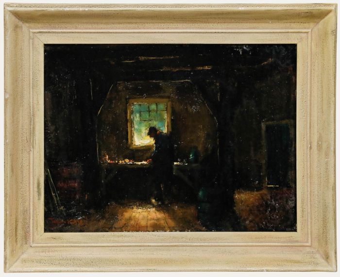 Antonius Henricus Koster (1913-1990) - Framed 20th Century Oil, In the Workshop