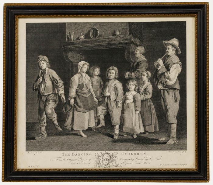 Bannerman after Le Nain (1593-1648) - 1767 Engraving, The Dancing Children