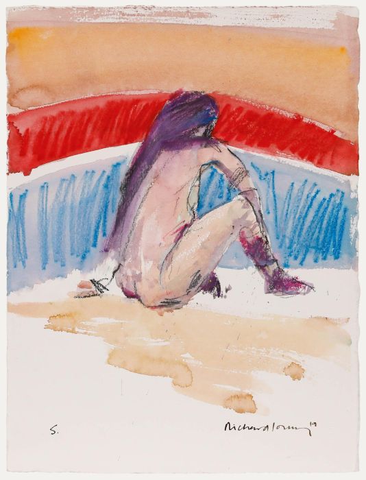 Richard J.S. Young - 2019 Mixed Media, Seated Nude