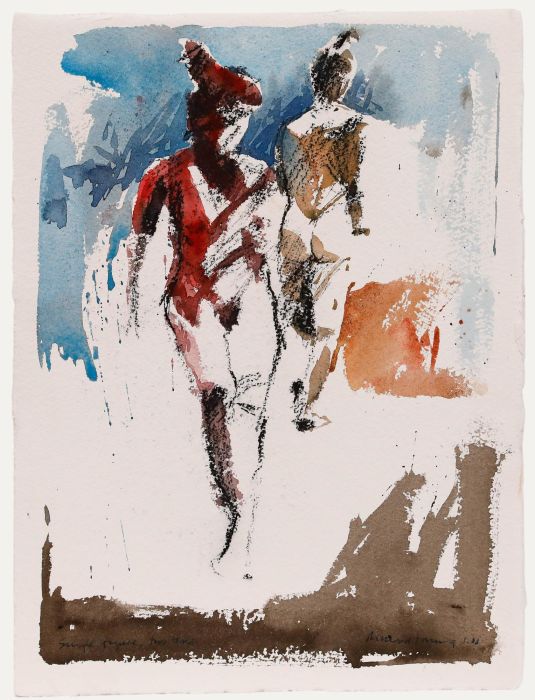 Richard J.S. Young - Contemporary Mixed Media, Single Figure, Two Times