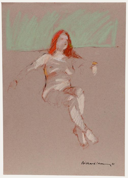 Richard J.S. Young - 2005 Pastel, Reclining Nude