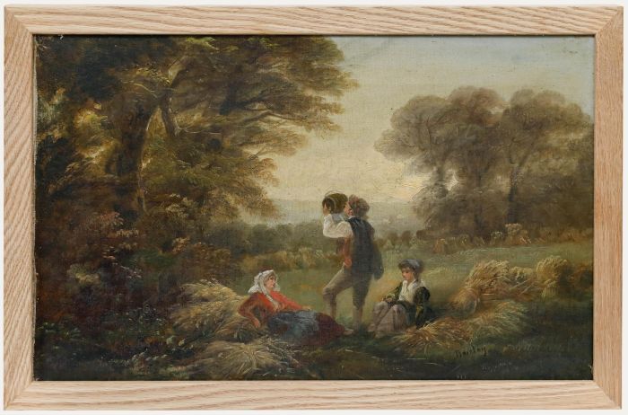 Attrib. Edgar Barclay (1842-1913) - Late 19th Century Oil, Harvest Jolly