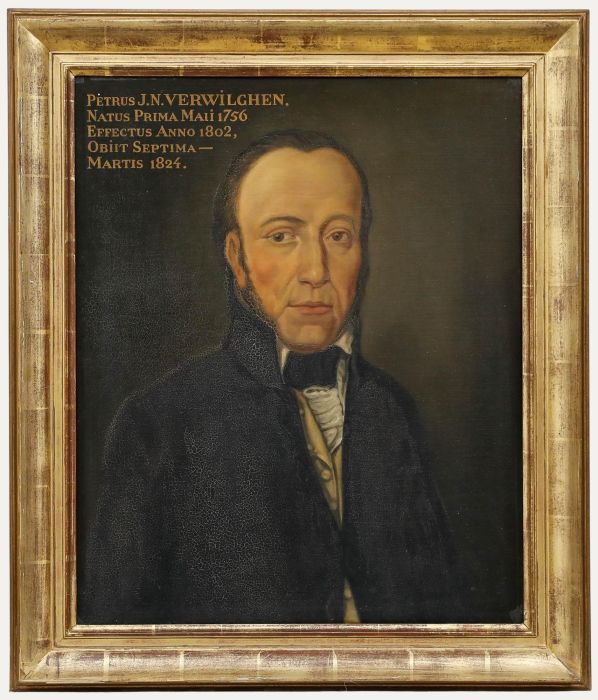 Belgian School Early 19th Century Oil - Portrait of Petrus Verwilghen