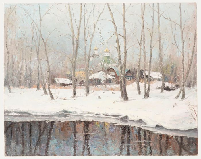 20th Century Oil - Winter Woodland