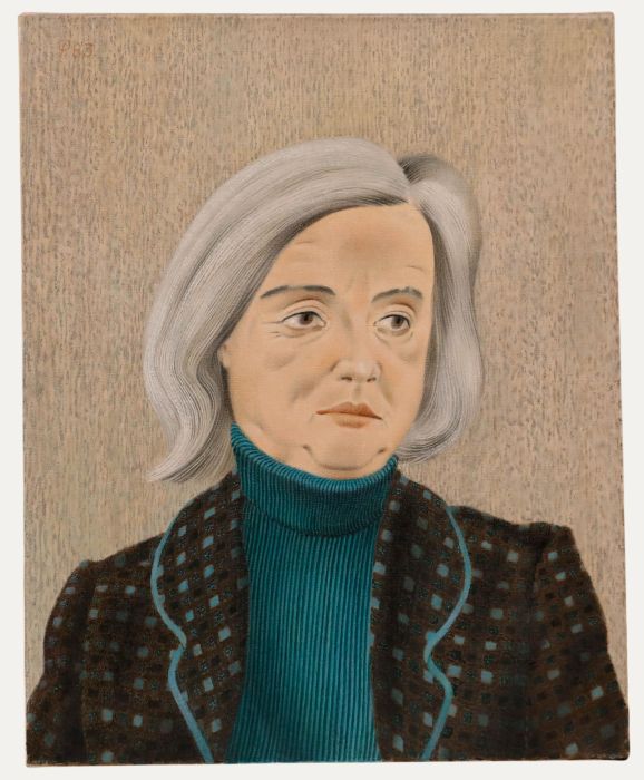 Francis Plummer (1930-2019) - 20th Century Oil, The Teal Turtleneck