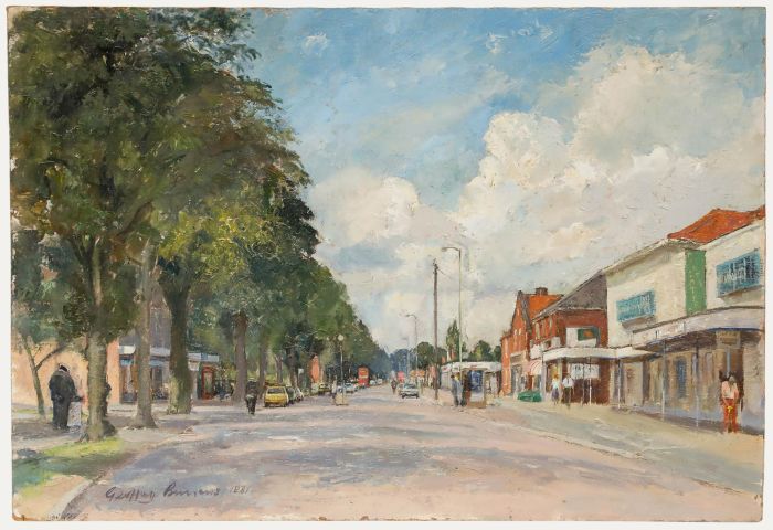 Geoffrey Burrows (1934-2023) - 1981 Oil, The High Street
