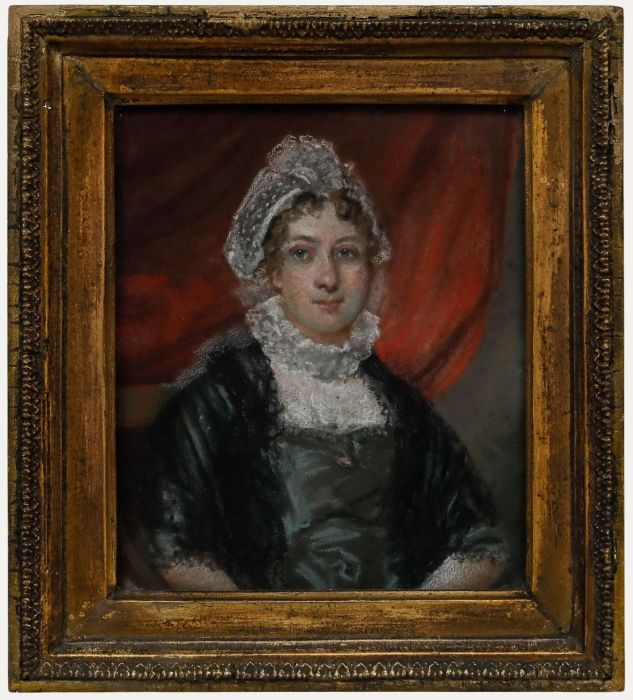 John Raphael Smith (1751-1812) - Framed 1811 Pastel, Mrs Meanley