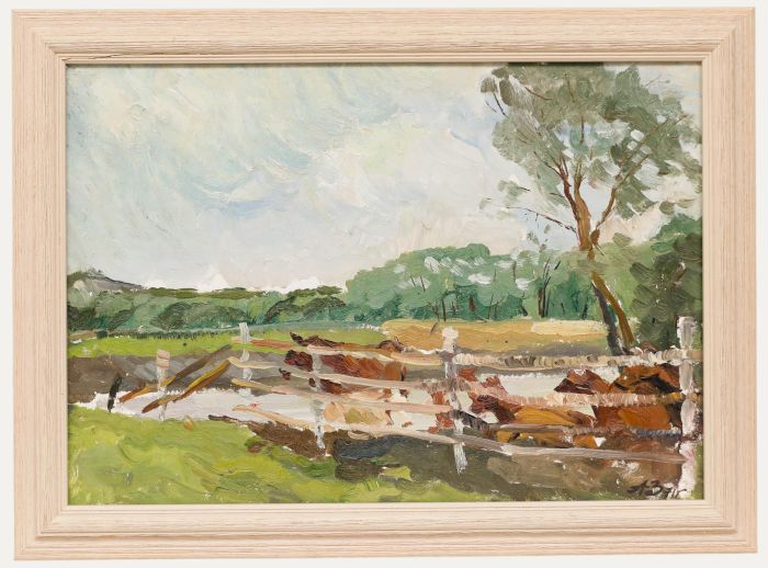 Ludmila Zakharova (b.1951) - Framed Oil, Summer Landscape with Horses