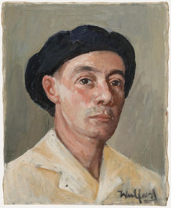 Max Wulfart (1876-1955) - Mid 20th Century Oil, Portrait of a Basque Man