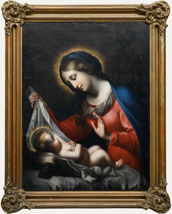 After Carlo Dolci (1616-1686) - 19th Century Oil, Madonna and Child