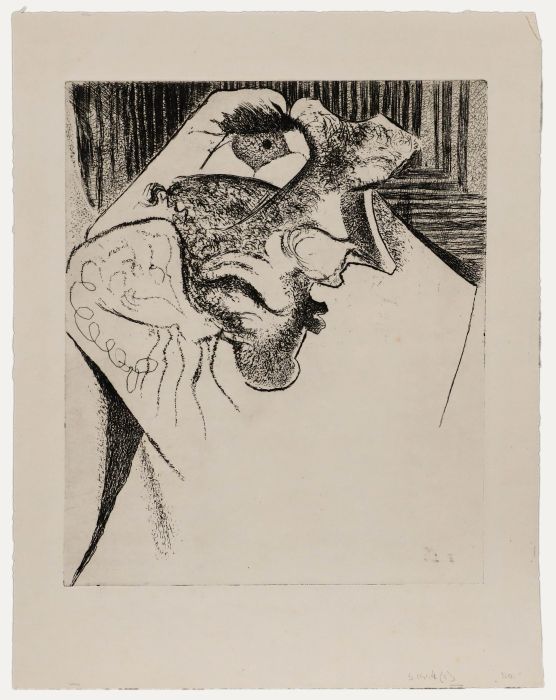 Willem Retera (1890-1955) - Mid 20th Century Etching, Head