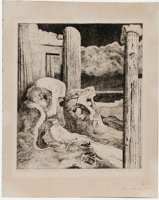 Willem Retera (1890-1955) - Mid 20th Century Etching, Twilight of the Gods