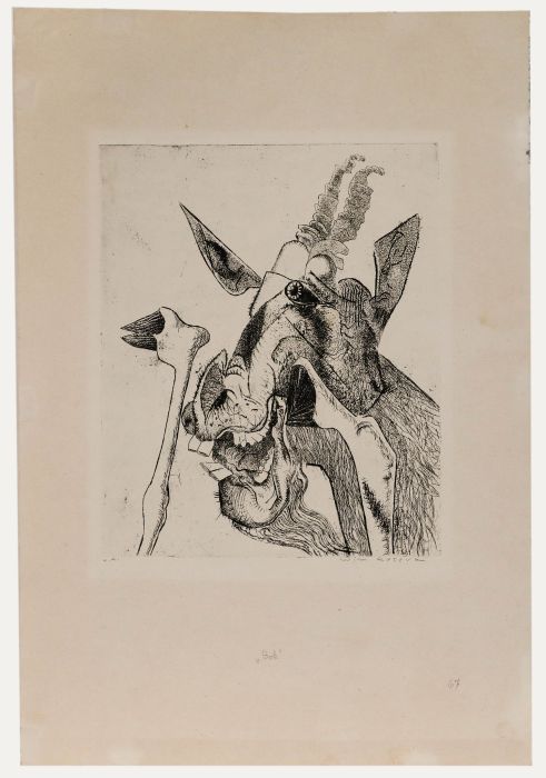 Willem Retera (1890-1955) - Mid 20th Century Etching, Goat