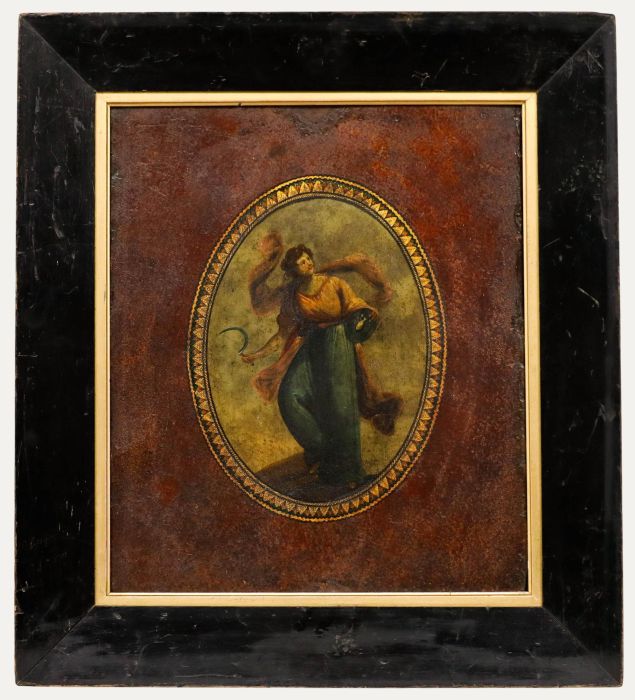 Late 19th Century Oil - Sickle and Scarab