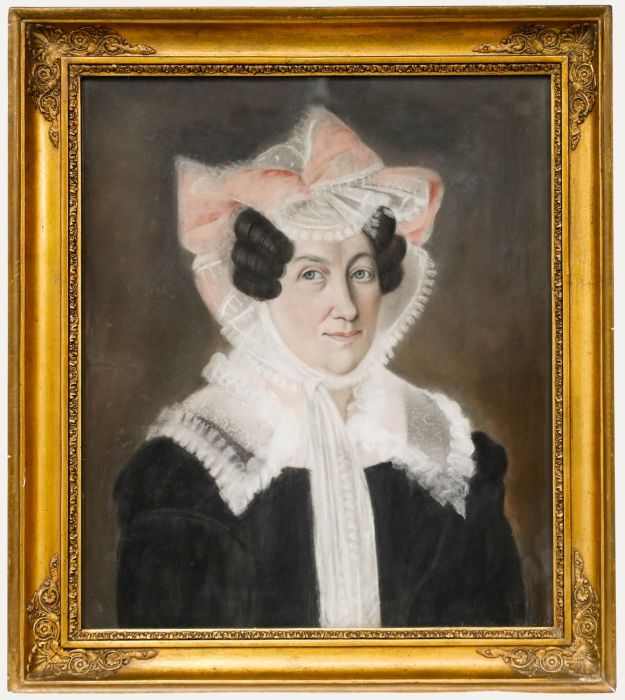Biedermeier 19th Century Pastel - Portrait of a Lady