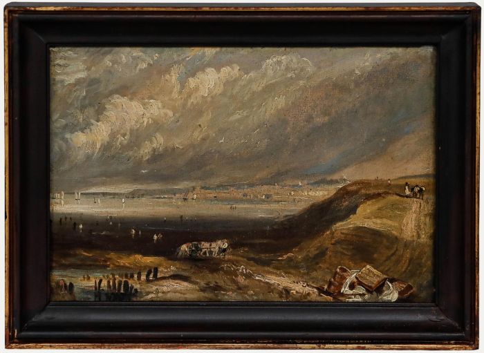 Manner of Henry Bright (1810-1873) - Norwich School Oil, View of the Beach