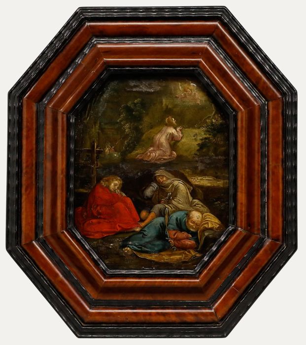 18th Century Oil - Christ on the Mount of Olives