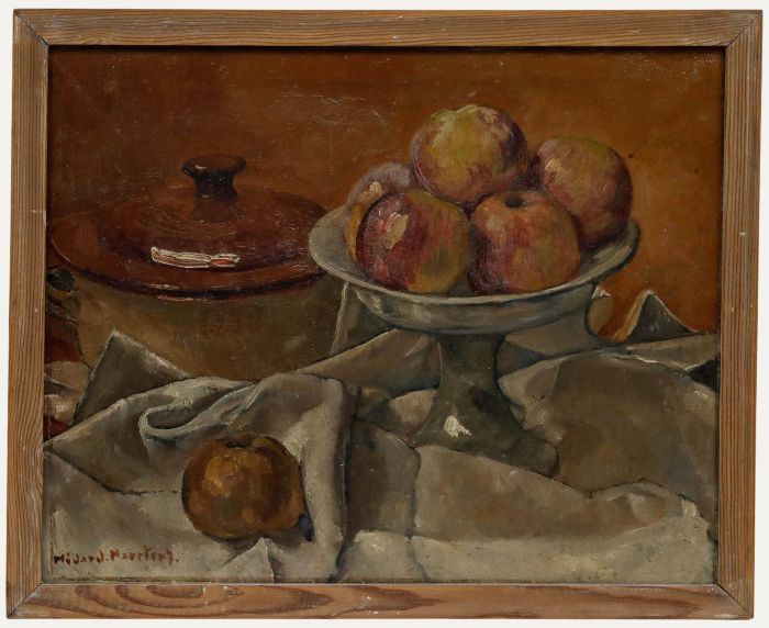 Médard Maertens (1875-1946) - Early 20th Century Oil, Still Life with Apples
