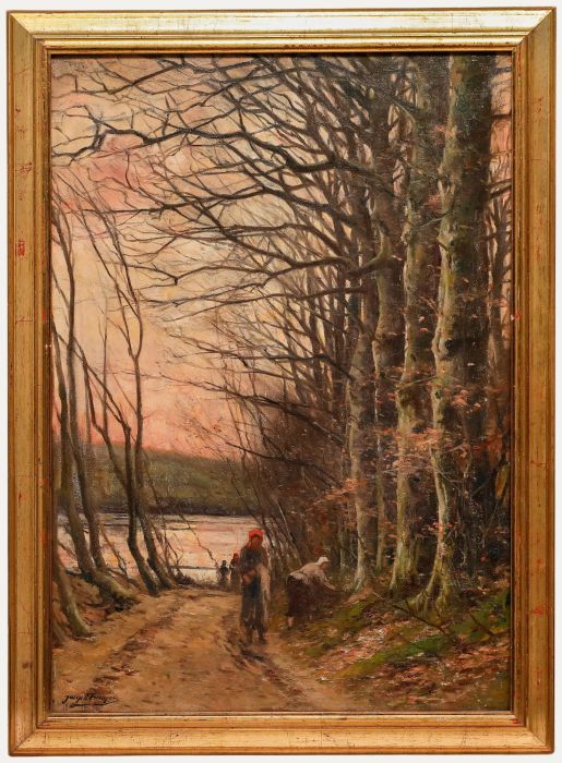 Joseph Charles François (1851-1940) - Early 20th Century Oil, Autumn Evening