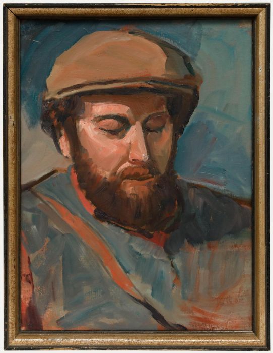 American School Mid 20th Century Oil - A Moment of Rest