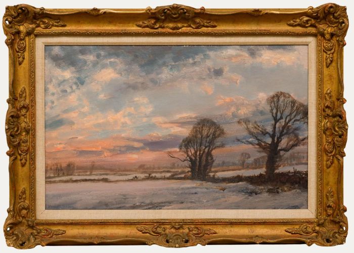 Kenneth Raymond Denton (1932-2024) - Framed 20th Century Oil, Winter Evening