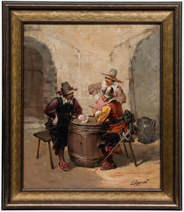 Georges Appert (1850-1934) - Late 19th Century Oil, A Strong Hand