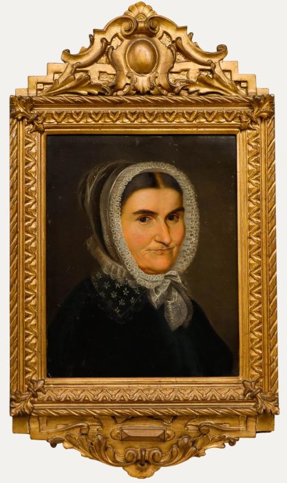Biedermeier Early 19th Century Oil - Portrait of Amalia Catharina Jung