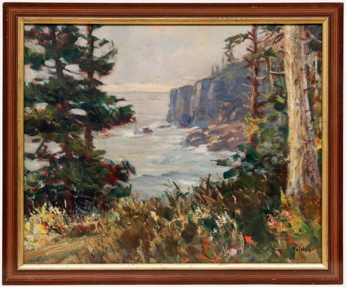 John Heiden (1894-1986) - Framed 20th Century Oil, Maine Coastline