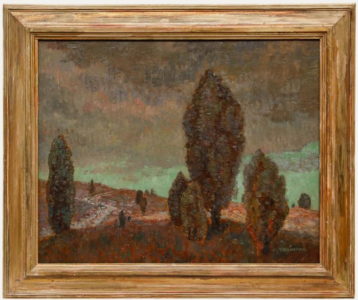 August Trümper - Framed Mid 20th Century Oil, In the Lüneburg Heath