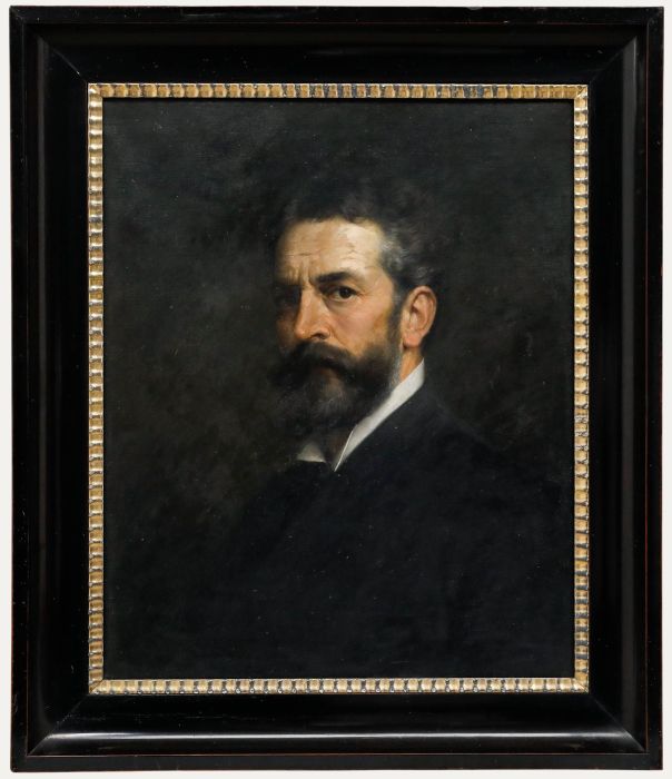 Robert Julius Beyschlag (1838-1903) - Late 19th Century Oil, Self Portrait