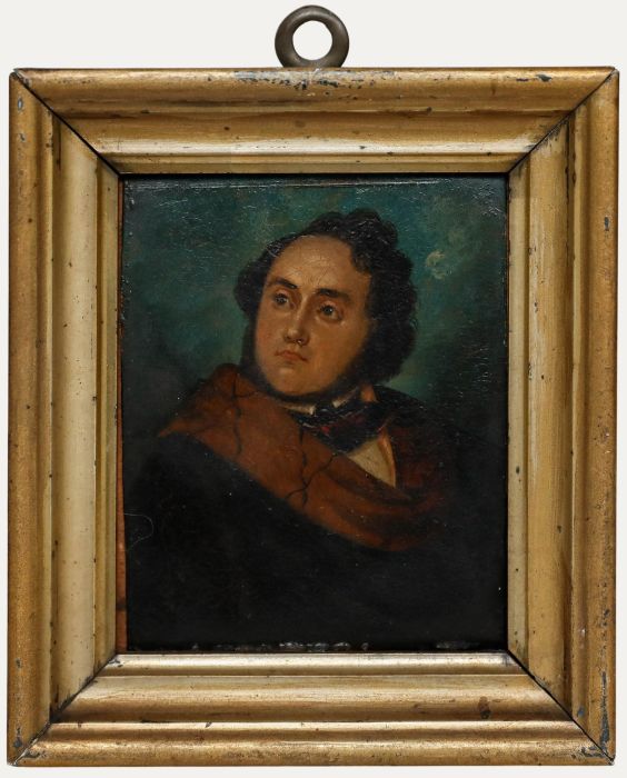 German School Miniature - 19th Century Oil, Alexandre Auguste Ledru-Rollin