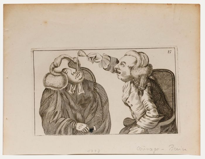 Thomas Sanders after John Collier (1708-1786) - 18th Century Engraving, Courage